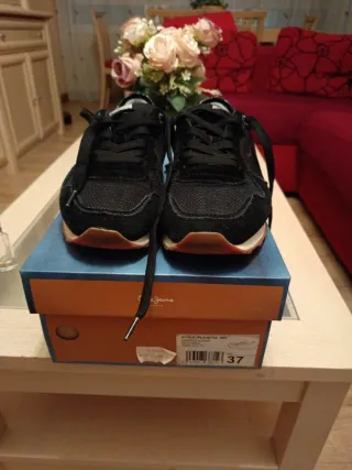 Zapatillas Pepe Jeans Mujer Talla 37 Negras