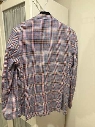 Chaqueta / Blazer Cuadros Azul y Rojo