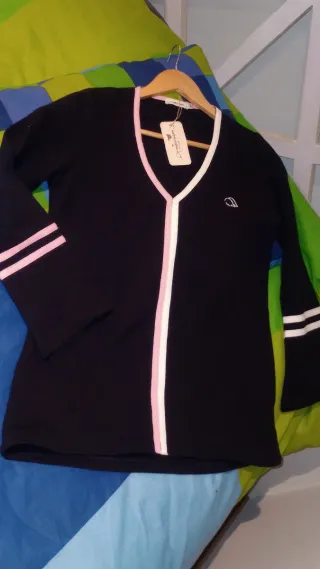 Jersey mujer algodón azul oscuro nuevo