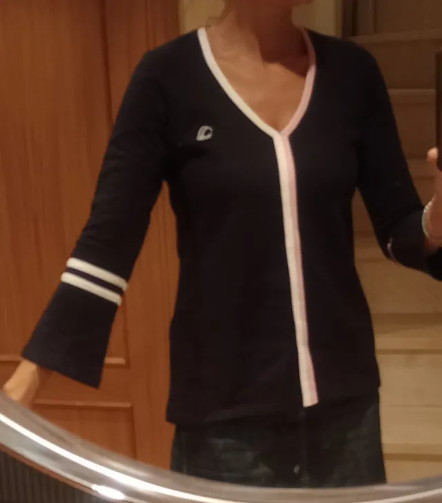 Jersey mujer algodón azul oscuro nuevo