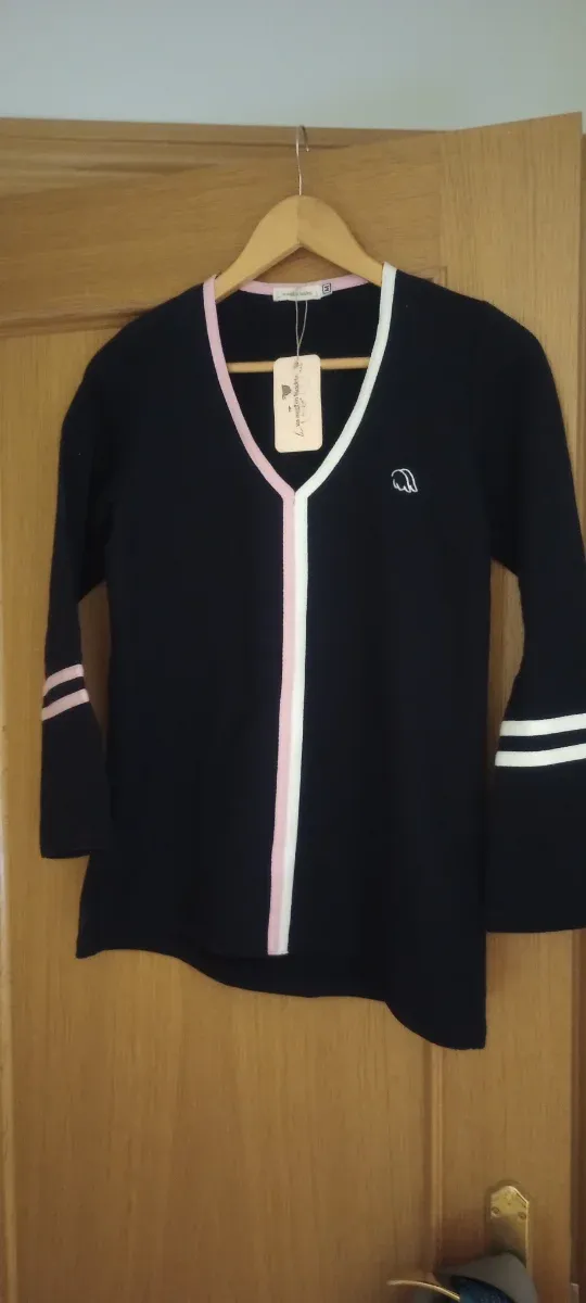 Jersey mujer algodón azul oscuro nuevo