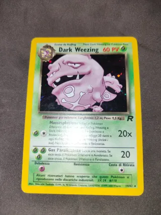 Dark Weezing Carta Pokémon 60 PV
