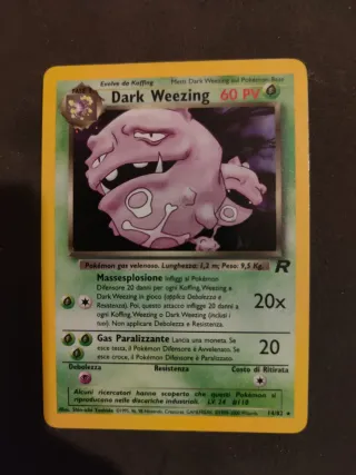 Dark Weezing Carta Pokémon 60 PV