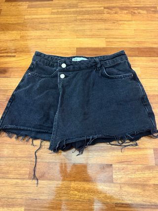 Falda pantalón Zara efecto lavado T.38
