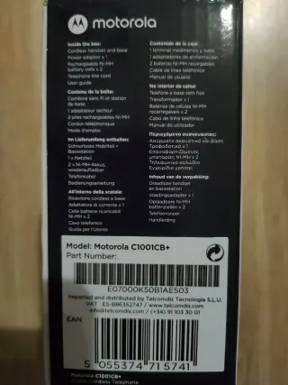 Telefono Senza Fili Motorola C1001CB+