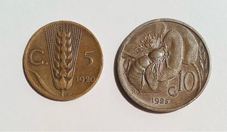 Monedas Reino de Italia Vittorio Emanuele III
