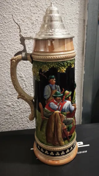 Jarra cerveza alemana decorada