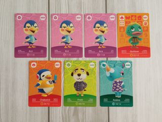 Lote de cartas Amiibo Animal Crossing Series 1 y 5