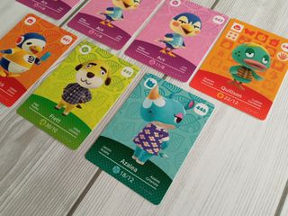 Lote de cartas Amiibo Animal Crossing Series 1 y 5