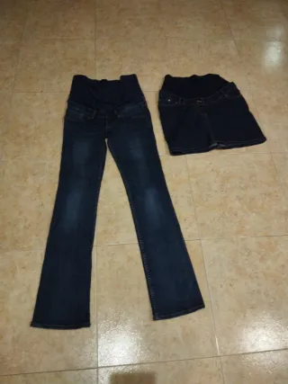 Pantalón h&my falda premamá colline