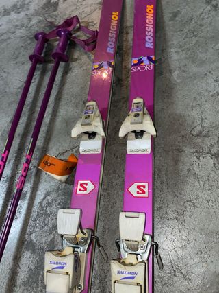 Esquís Rossignol Sport 472 con bastones