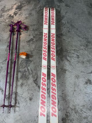 Esquís Rossignol Sport 472 con bastones