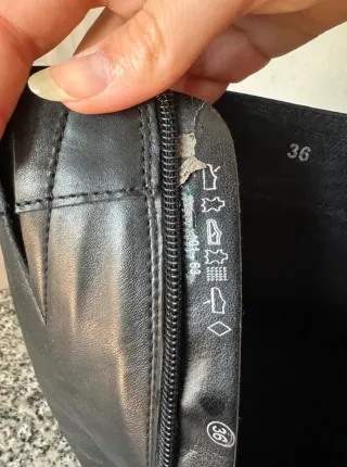 Botas altas de piel hasta la rodilla con tacón