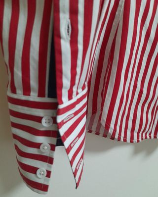 Camisa Gant Rayas Rojas y Blancas
