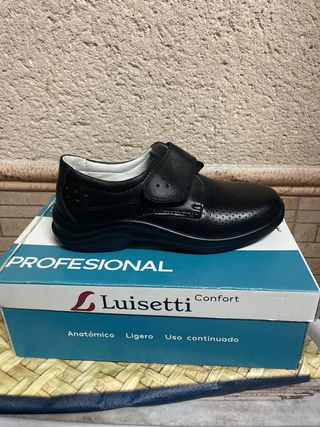 Zuecos profesionales Luisetti piel negros