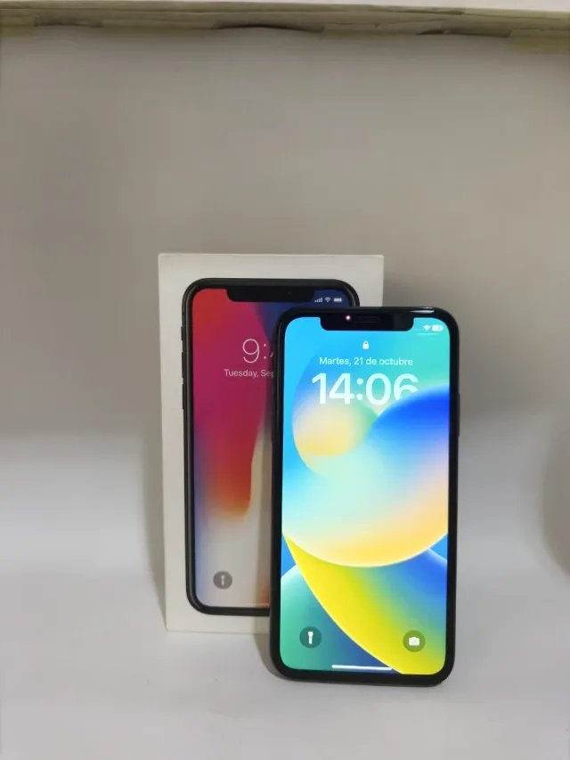 iPhone X, perfette condizioni, 100%, 64 GB, argento