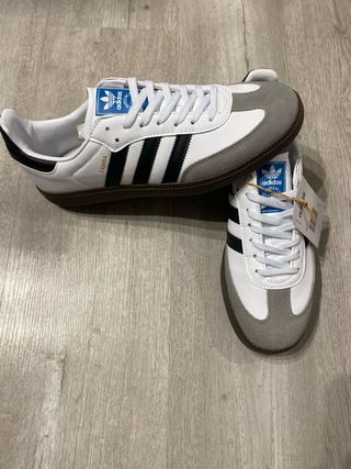 Adidas Samba Gris y Blanco