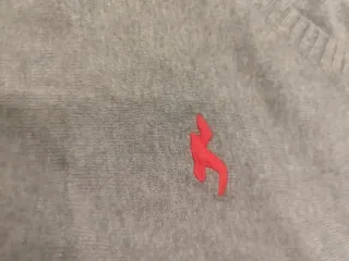 Jersey Hollister pico punto fino gris