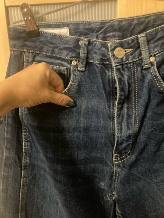 Pantalones culotte ZARA azul