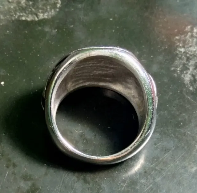 Anillo Acero Cruz Templaria