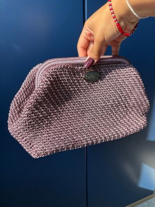 Pochette fatta a mano viola 