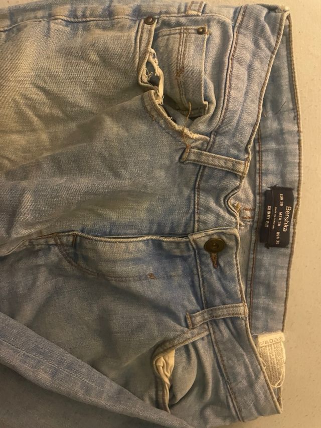 Pantalones vaqueros Bershka Skinny Fit Talla 38