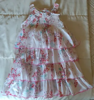 Zara Kids Vestido Estampado Floral com Babados
