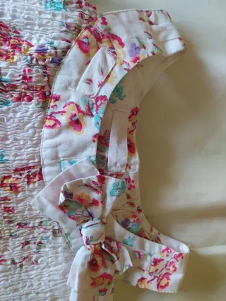 Zara Kids Vestido Estampado Floral com Babados