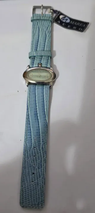 Reloj Marea Azul y Plateado