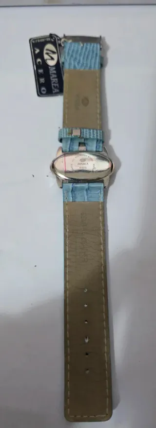 Reloj Marea Azul y Plateado