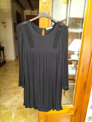 Vestido negro Mango talla M