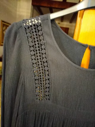 Vestido negro Mango talla M