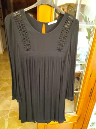 Vestido negro Mango talla M