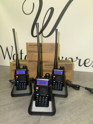 3 Pezzi Baofeng UV-5R Radio Ricetrasmittenti NUOVE