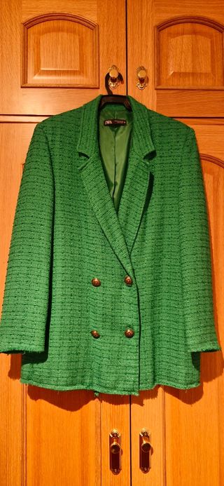 Chaqueta Zara Verde