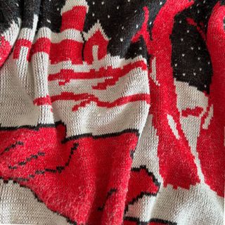 Jersey Vintage Navideño Mohair Rojo