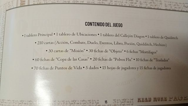 Juego mesa Harry Potter Borrás. Un año en Hogwarts