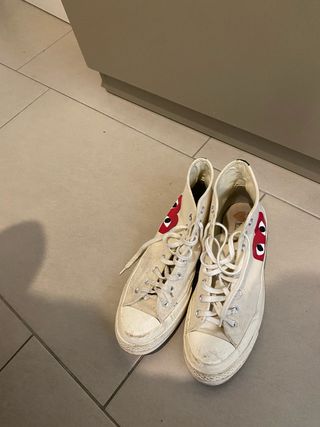 Converse x CDG Corazón Rojo