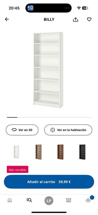 Estantería BILLY IKEA Madera Blanca