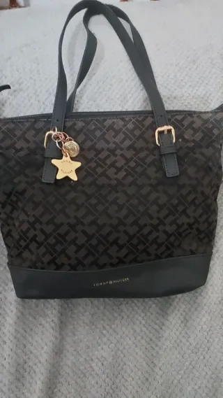Bolso Tommy Hilfiger Negro/Marrón
