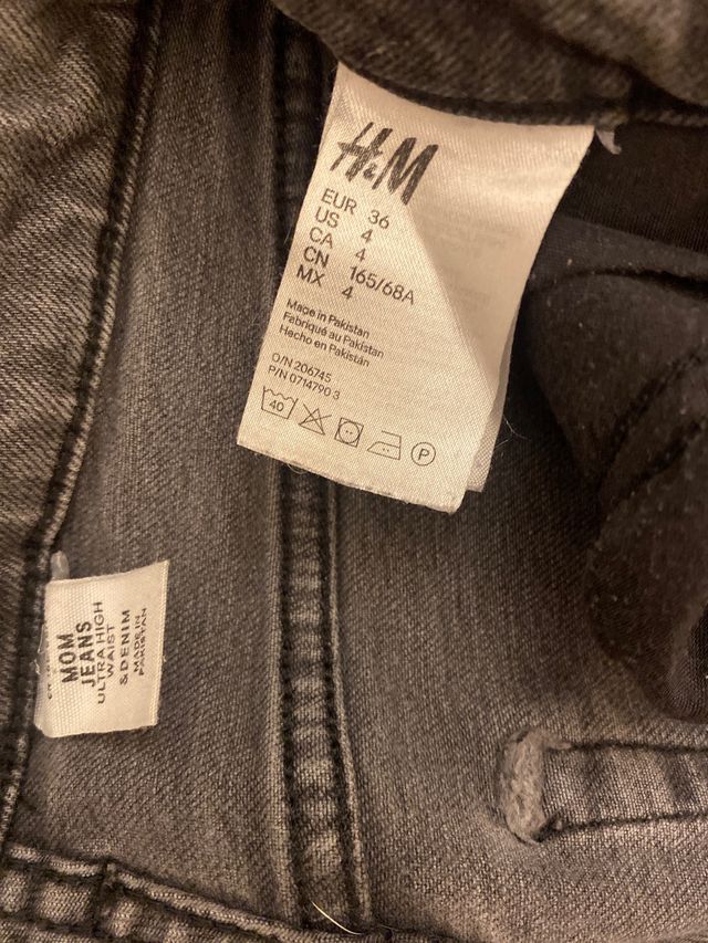 Tejanos grises H&M talla 36