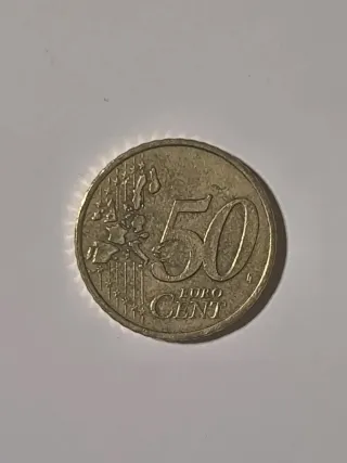 Moneda de 50 céntimos francesa 2002 - La Semeuse