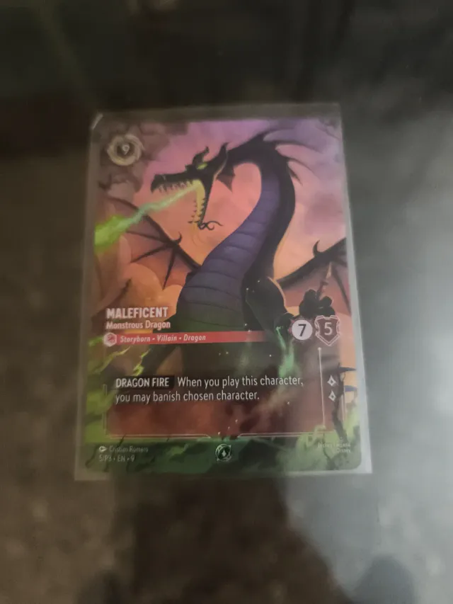 Maleficent Dragon Lorcana Carta Enchanted