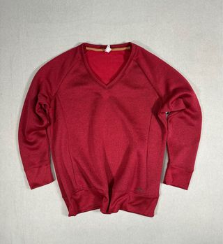 Jersey Quechua cuello pico burdeos XL hombre