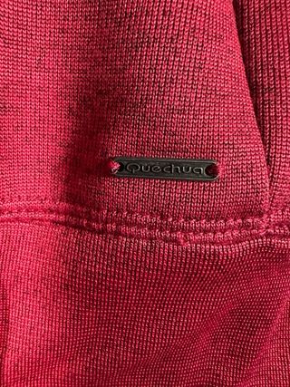 Jersey Quechua cuello pico burdeos XL hombre