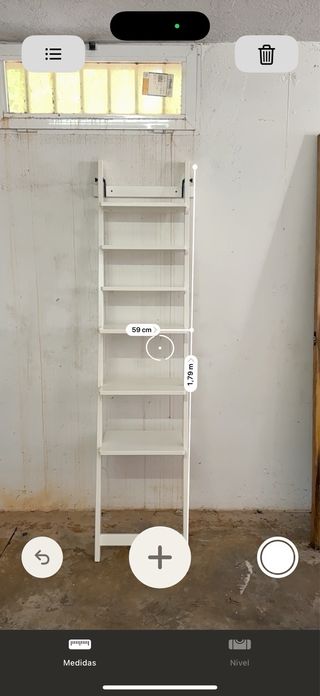 Estantería Escalera Blanca