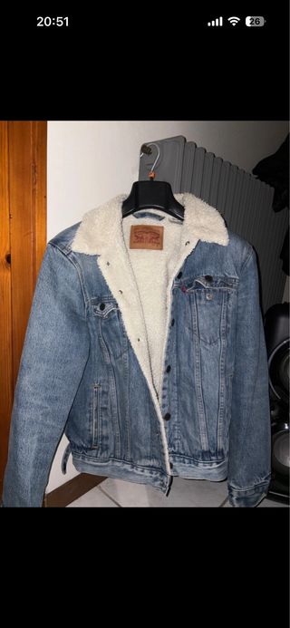 Giacca Jeans Levi's con Pellicciotto Blu