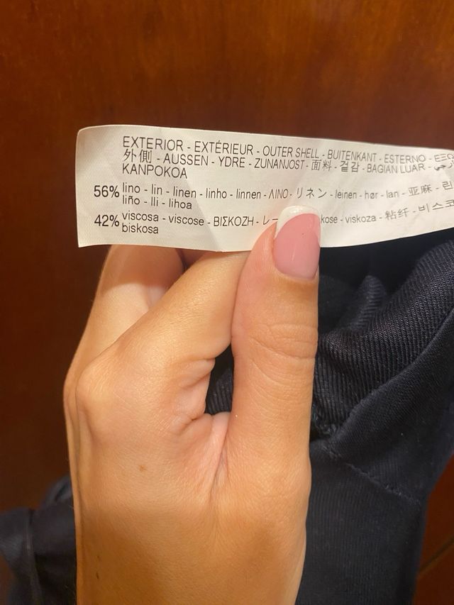 Mono corto Zara Lino Negro