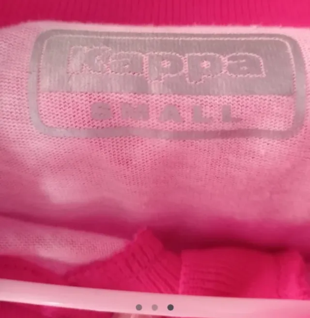 Camiseta Kappa rayas rosa y blanca manga larga