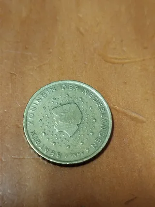Moneda Holanda 1999 Beatrix error coleccionismo